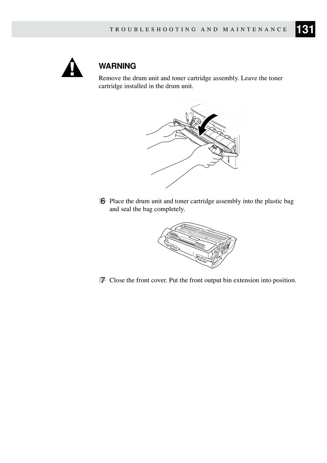 Brother MFC-9870 manual Troubleshooting a N D M a I N T E N a N C E 