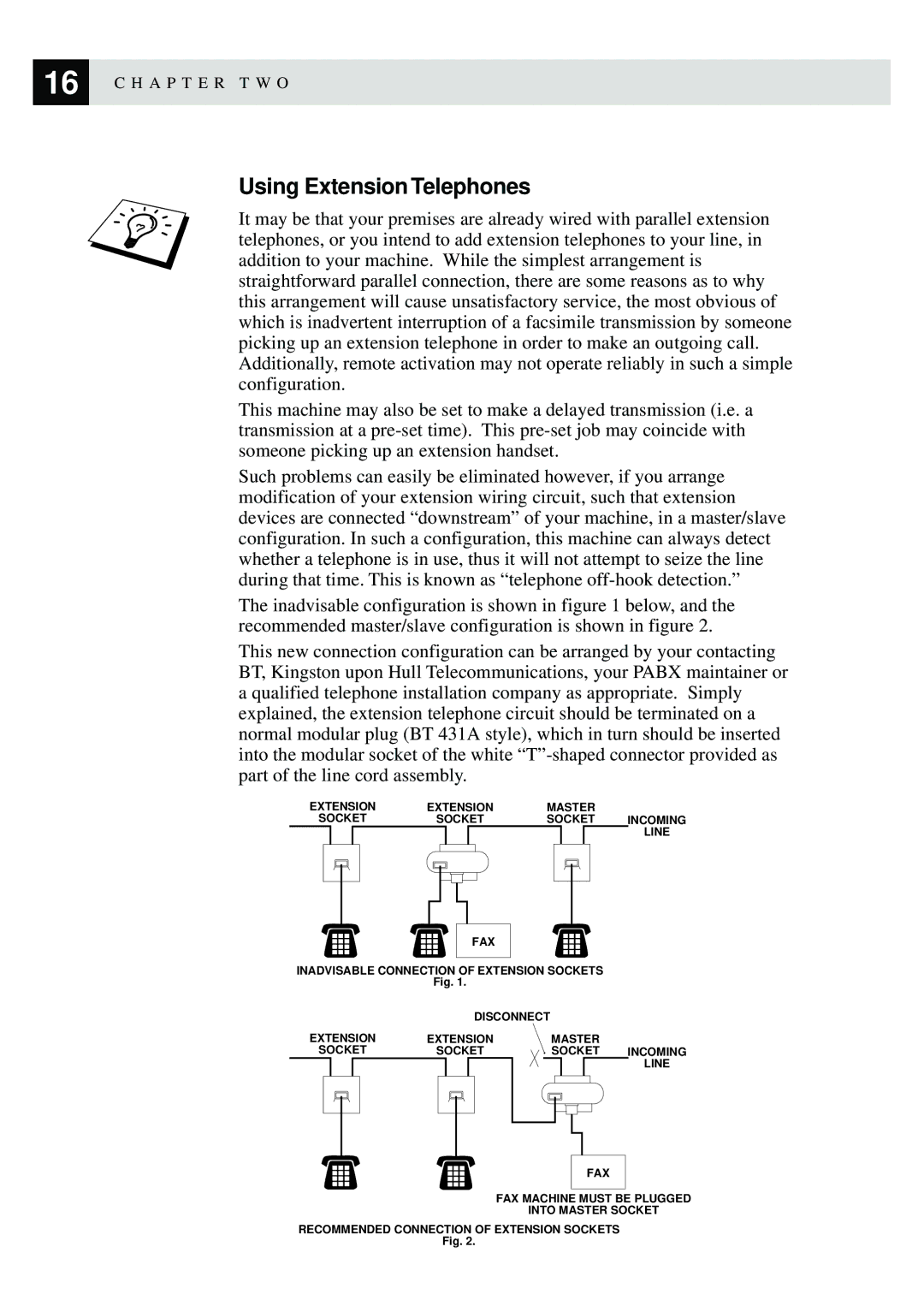 Brother MFC-9870 manual Using Extension Telephones 