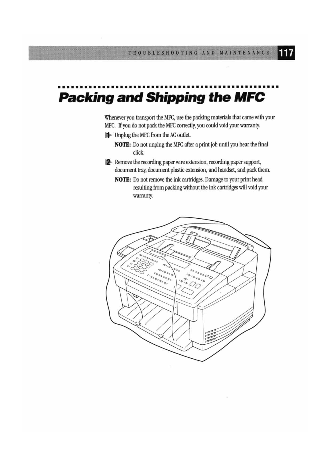 Brother MFC7000FC manual 