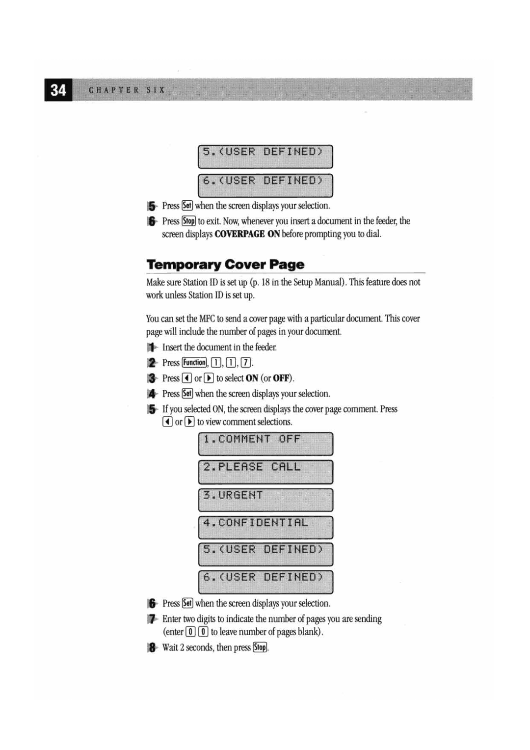 Brother MFC7000FC manual 
