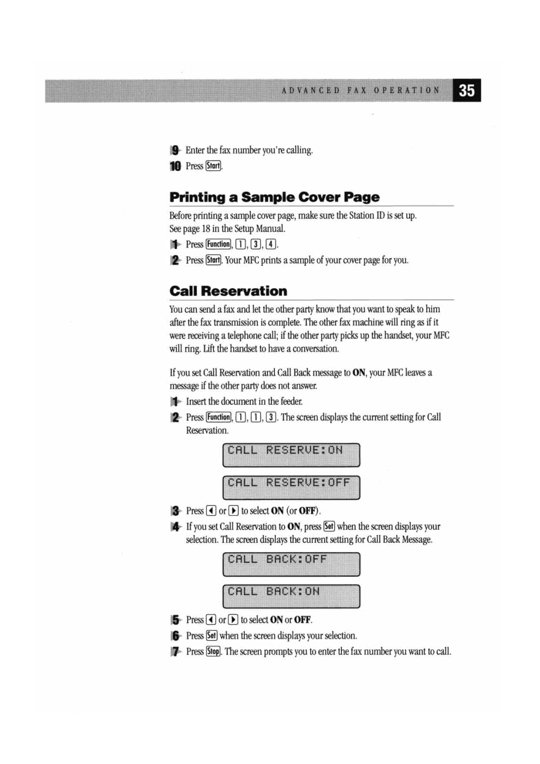 Brother MFC7000FC manual 