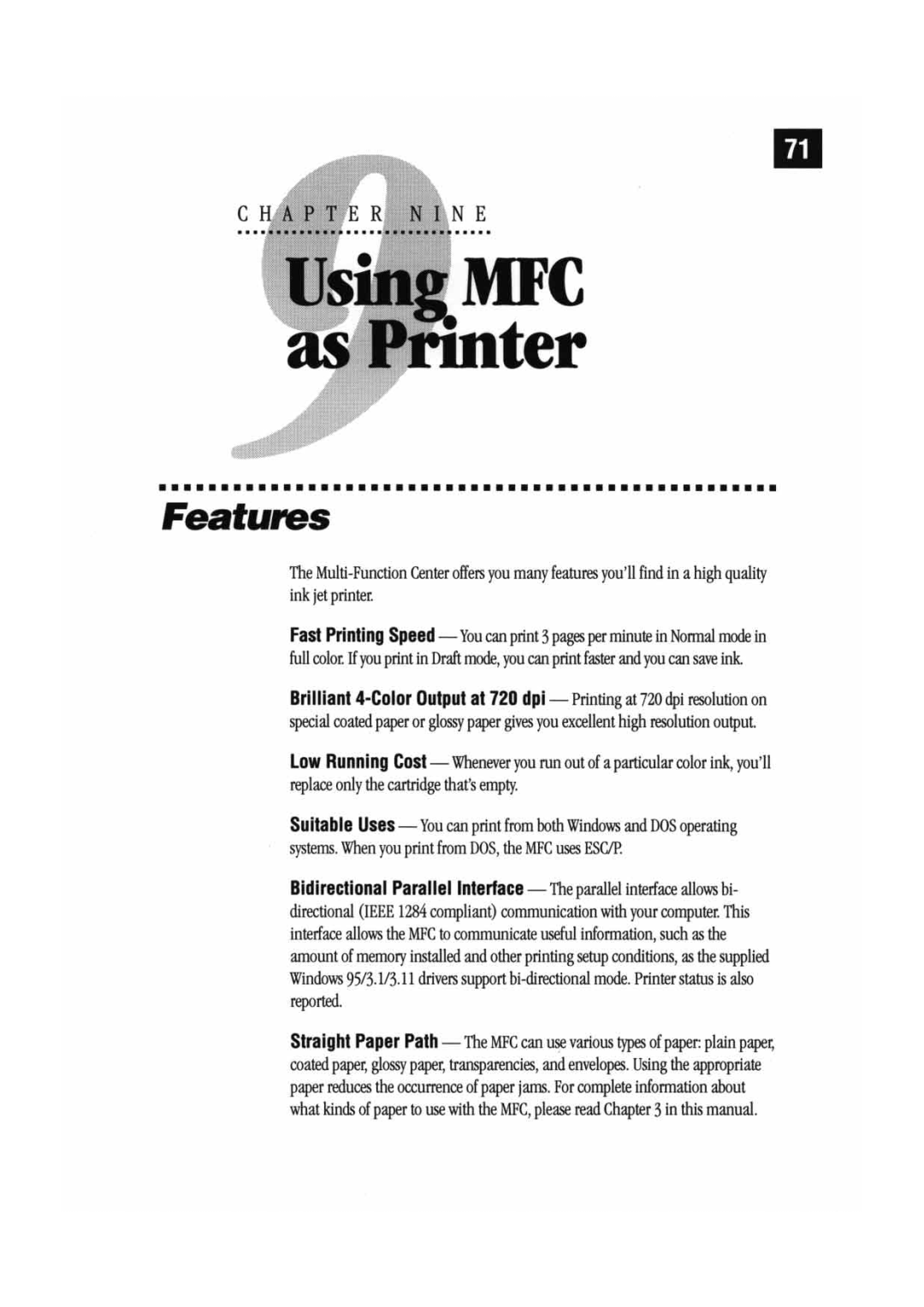 Brother MFC7000FC manual 