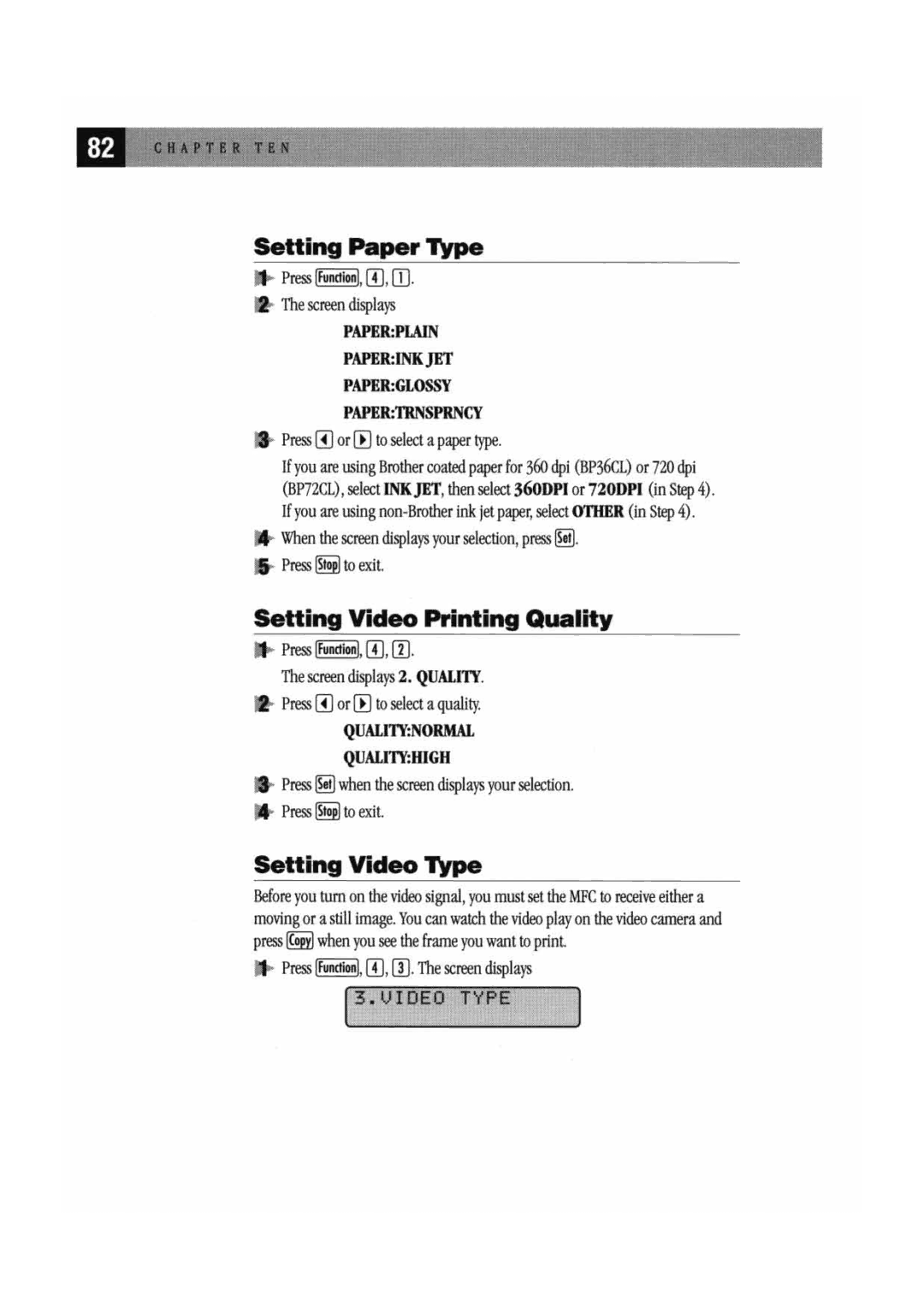 Brother MFC7000FC manual 