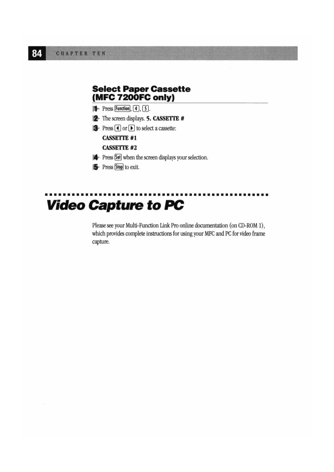 Brother MFC7000FC manual 