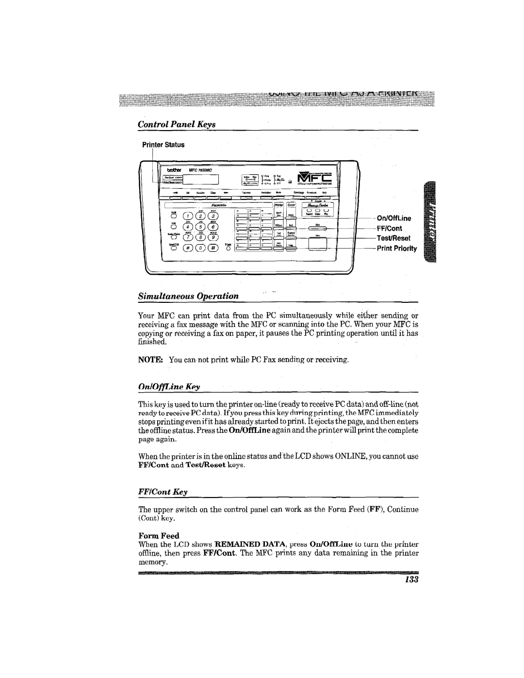 Brother MFC7650MC manual 