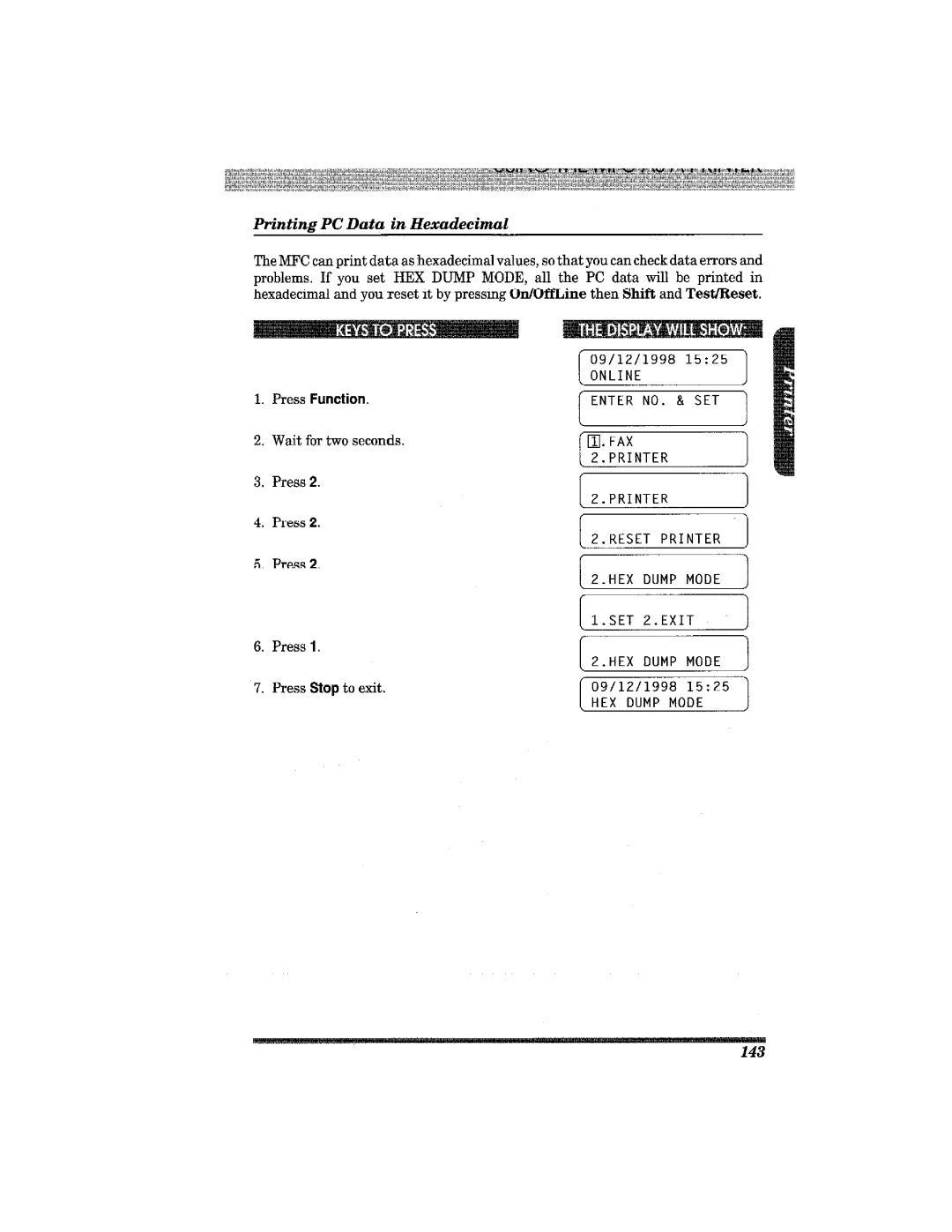 Brother MFC7650MC manual 