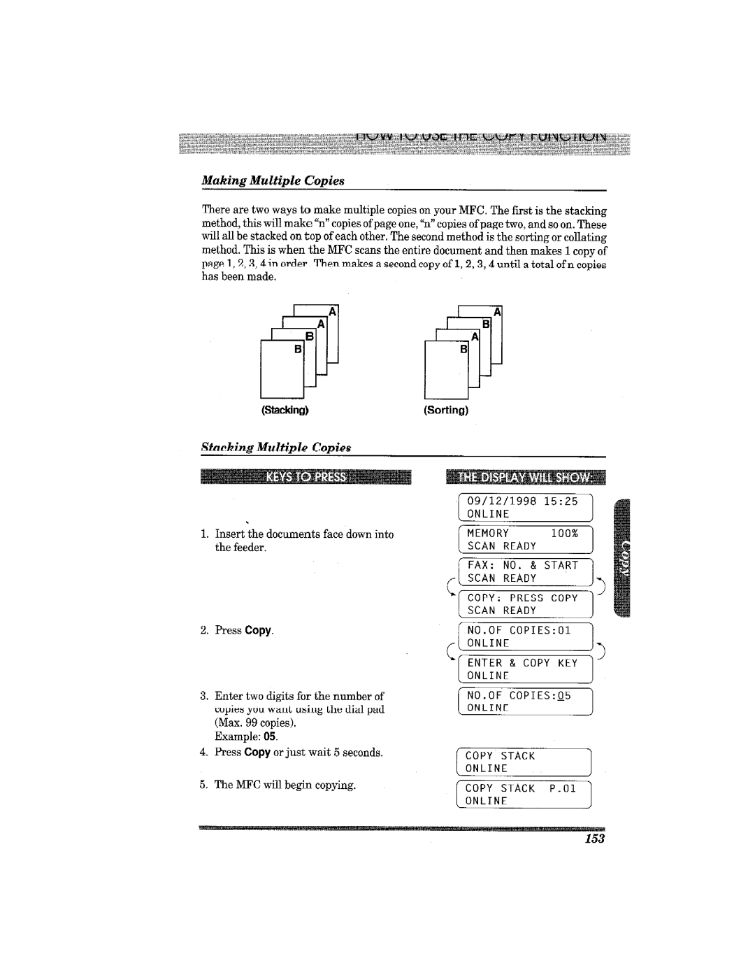 Brother MFC7650MC manual 