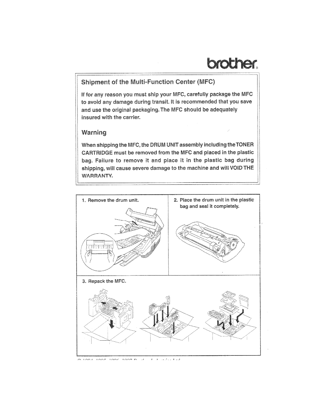 Brother MFC7650MC manual 