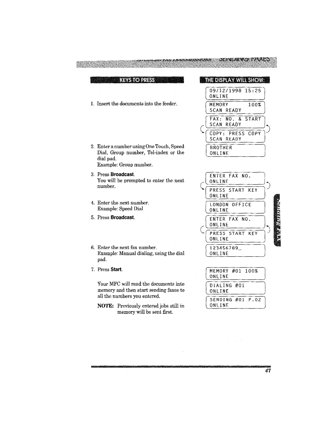 Brother MFC7650MC manual 