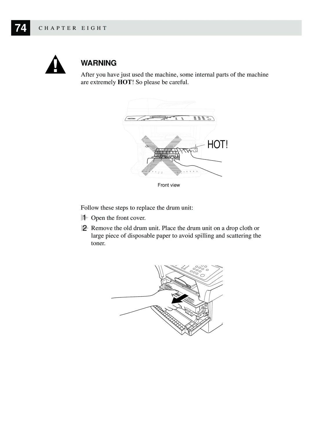 Brother MFC9750 owner manual Hot 