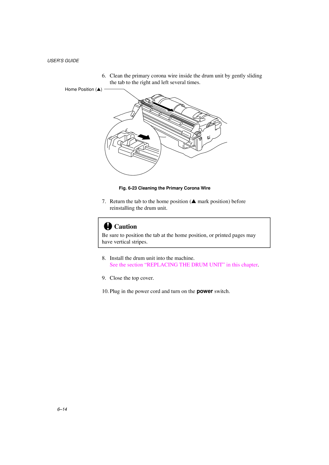 Brother MFC/HL-P2000 manual See the section Replacing the Drum Unit in this chapter 