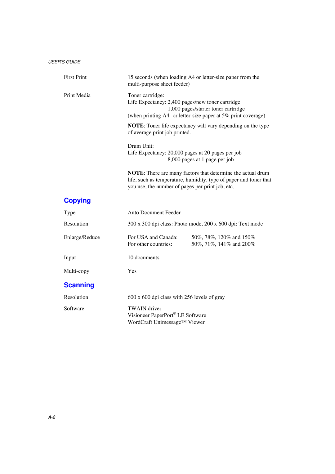 Brother MFC/HL-P2000 manual Copying, Scanning 