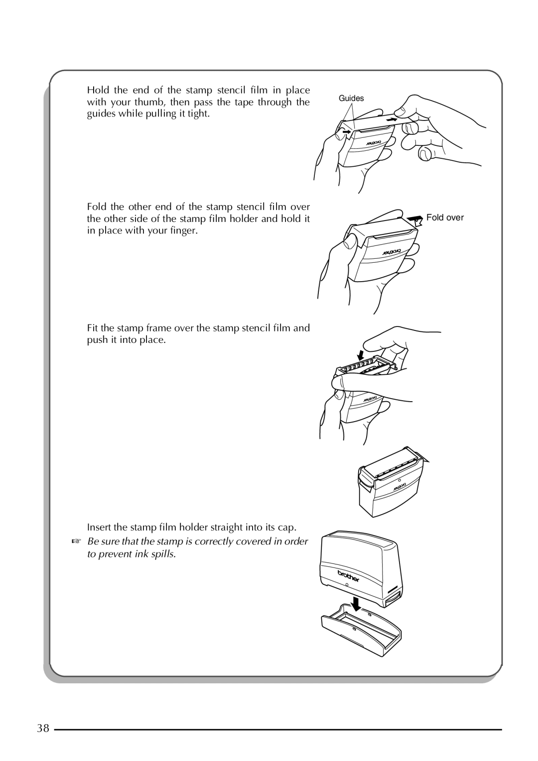 Brother P-touch 2300, P-touch 2310 manual Guides 