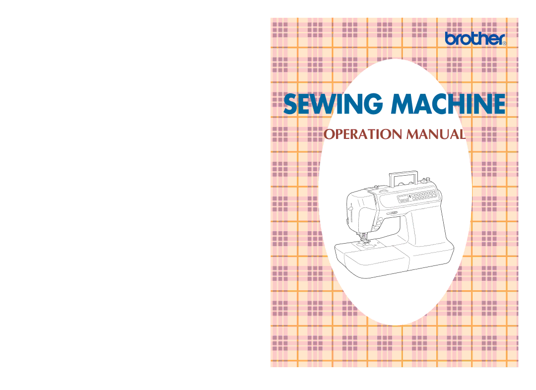 Brother PC 3000 operation manual Sewi NG Mach I N E 