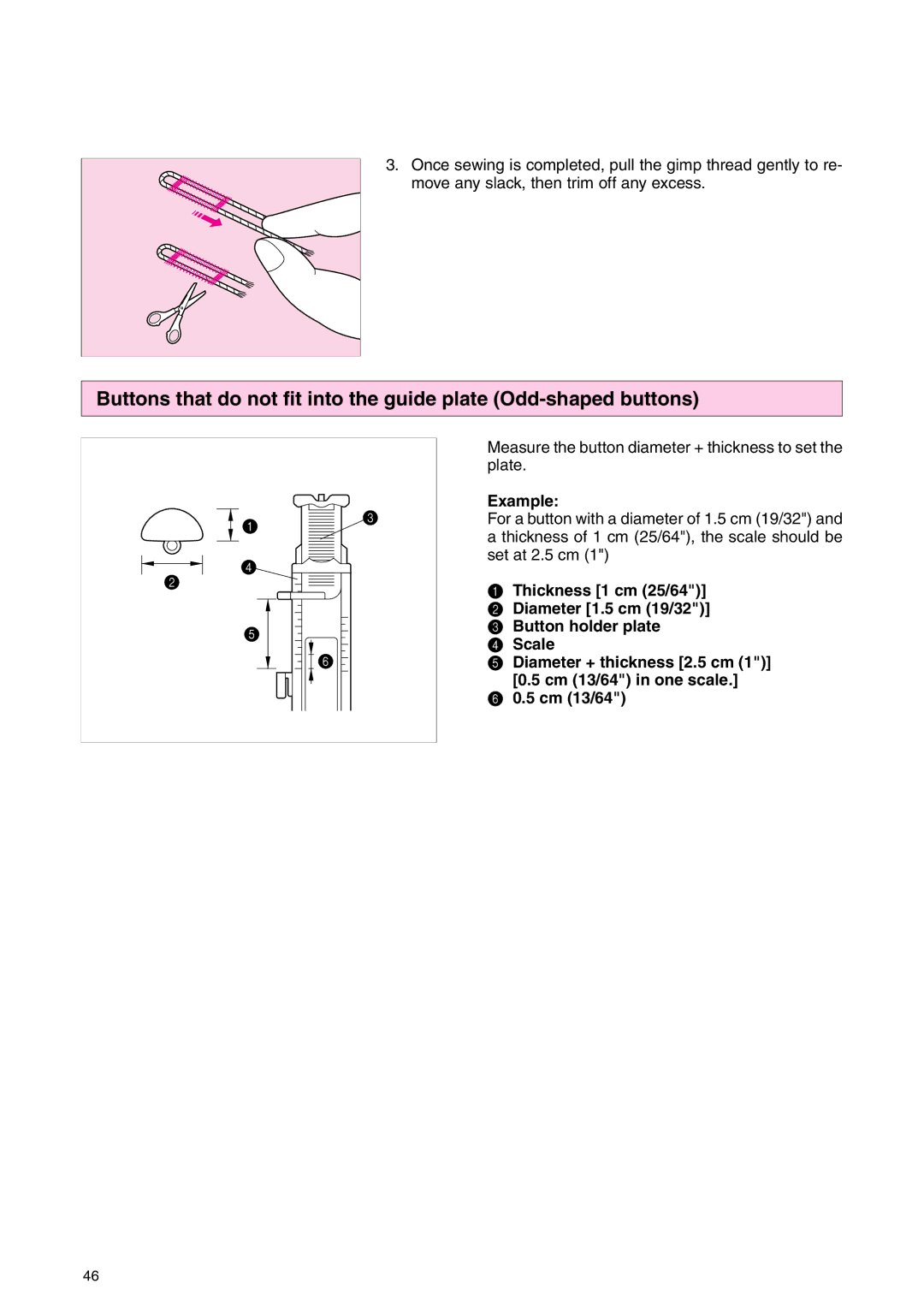 Brother PC 3000 operation manual Example 