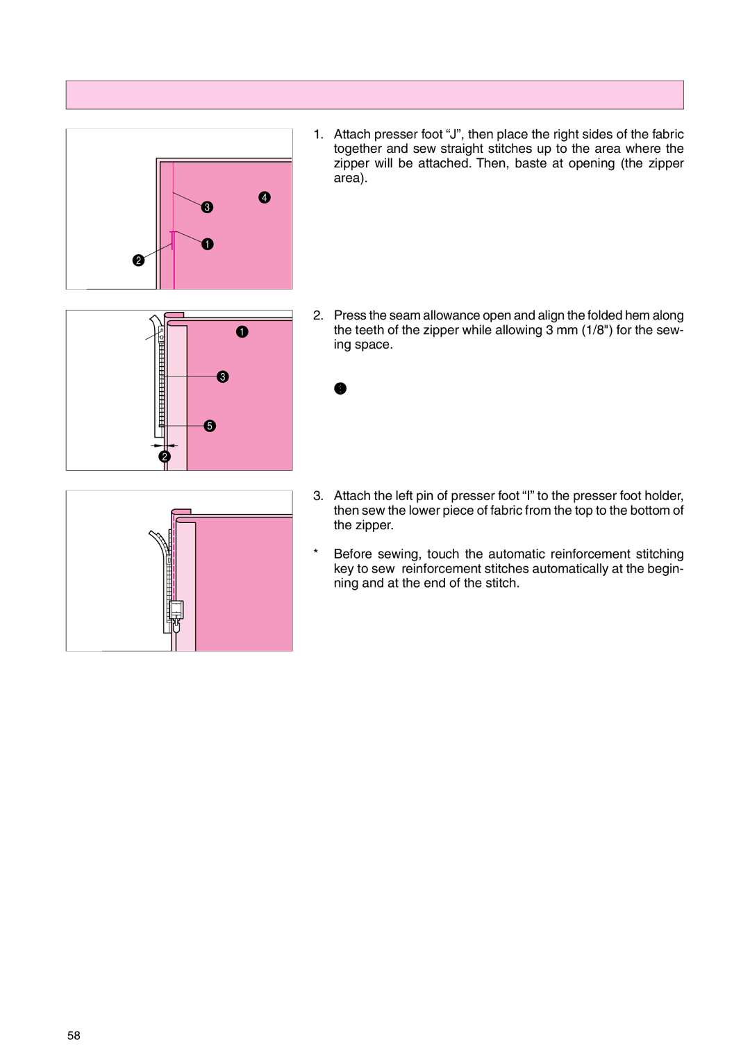 Brother PC 3000 operation manual Side application 