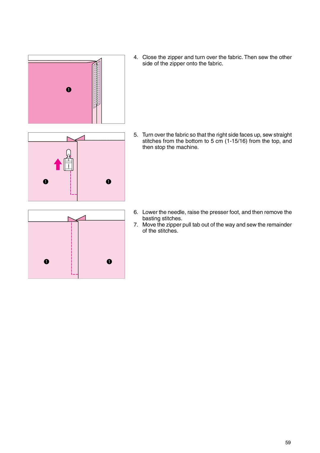 Brother PC 3000 operation manual Reverse side 