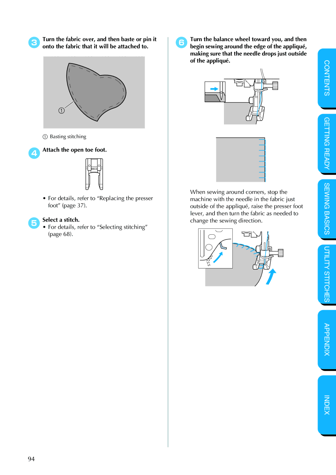 Brother PC-420PRW manual Attach the open toe foot, Select a stitch 