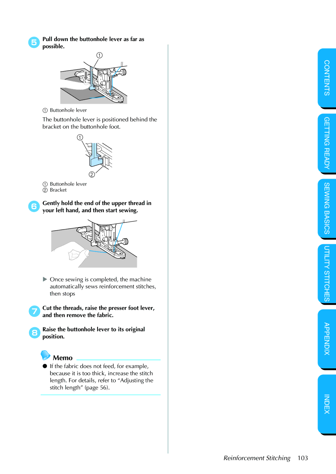 Brother PC-420PRW manual Memo 