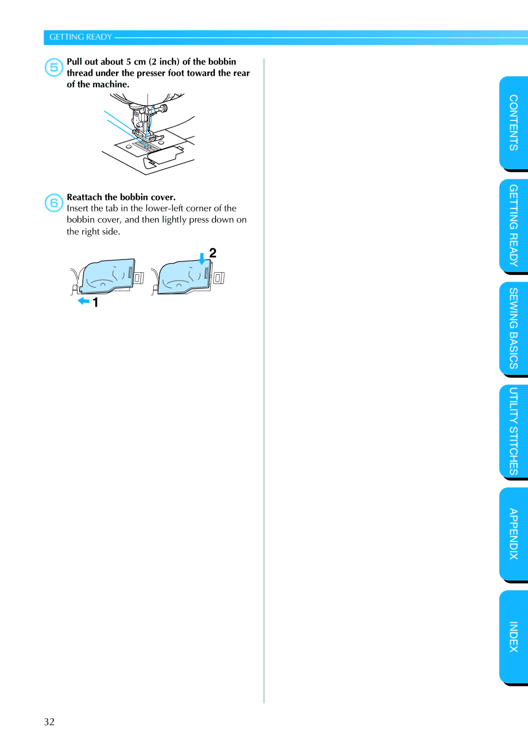 Brother PC-420PRW manual Getting Ready 