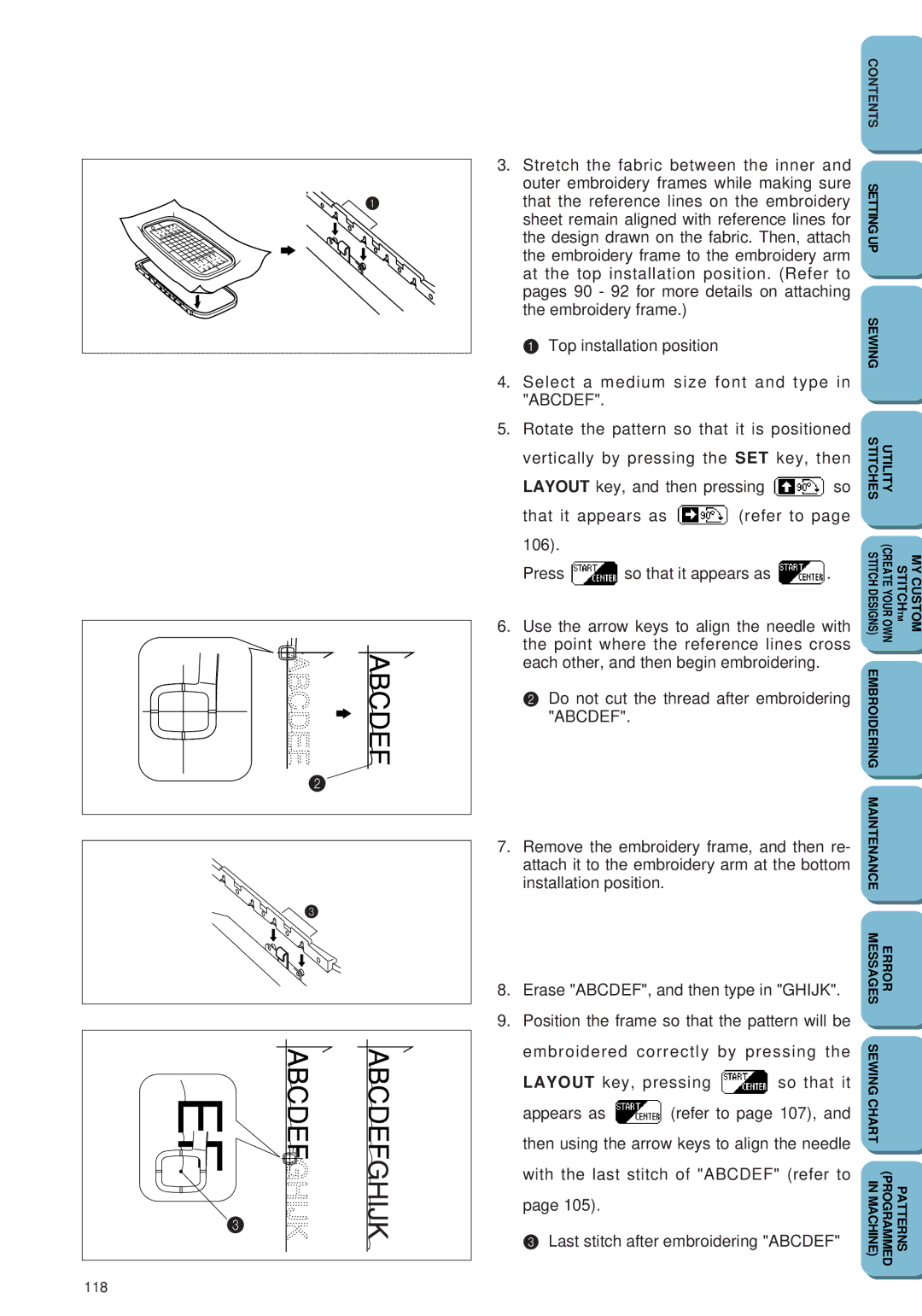 Brother PC 6500 operation manual 118 