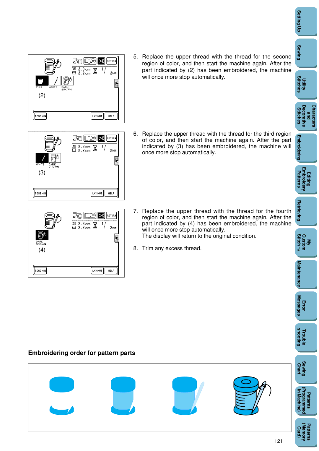 Brother PC 8500 manual 121 