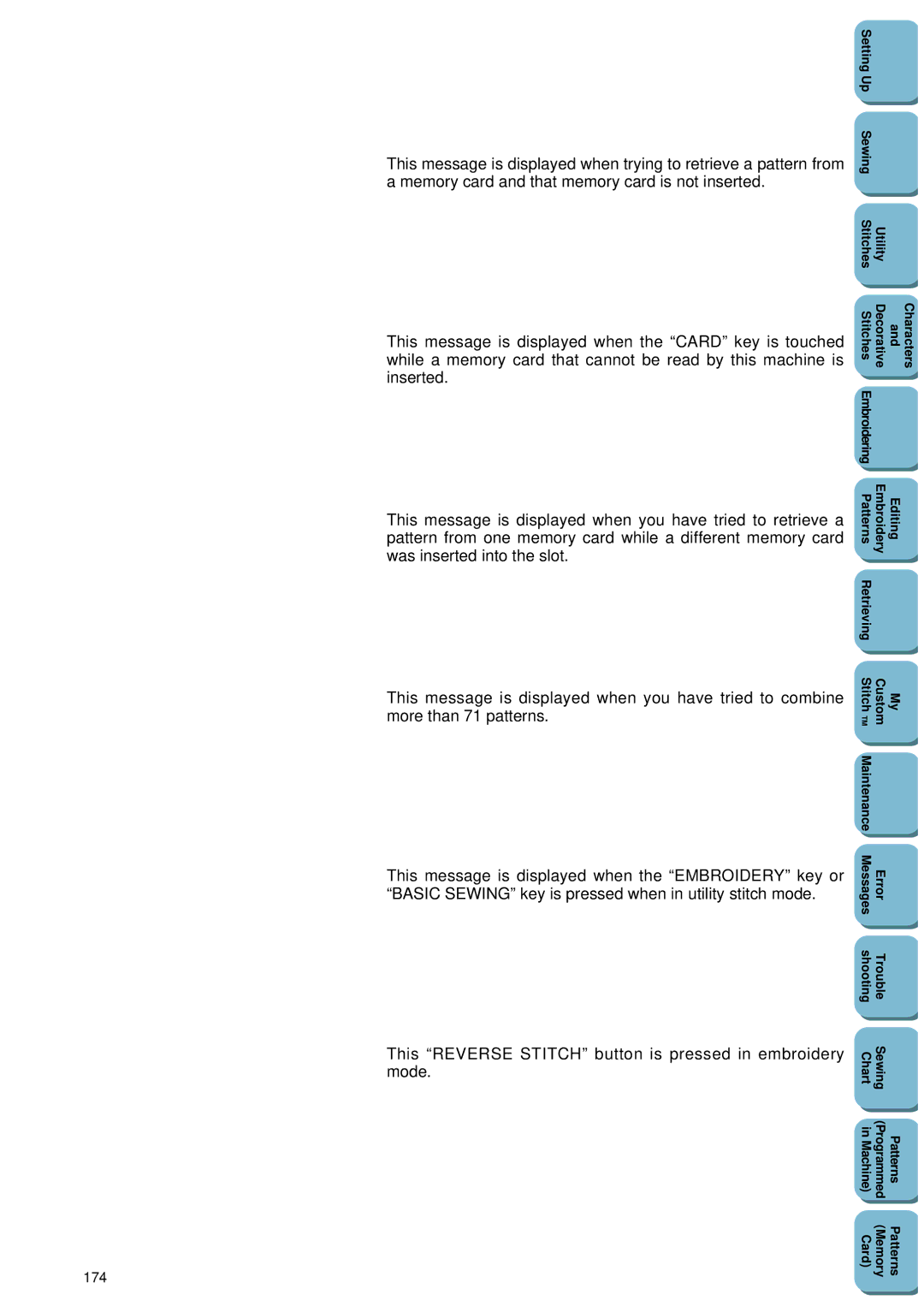 Brother PC 8500 manual 174 