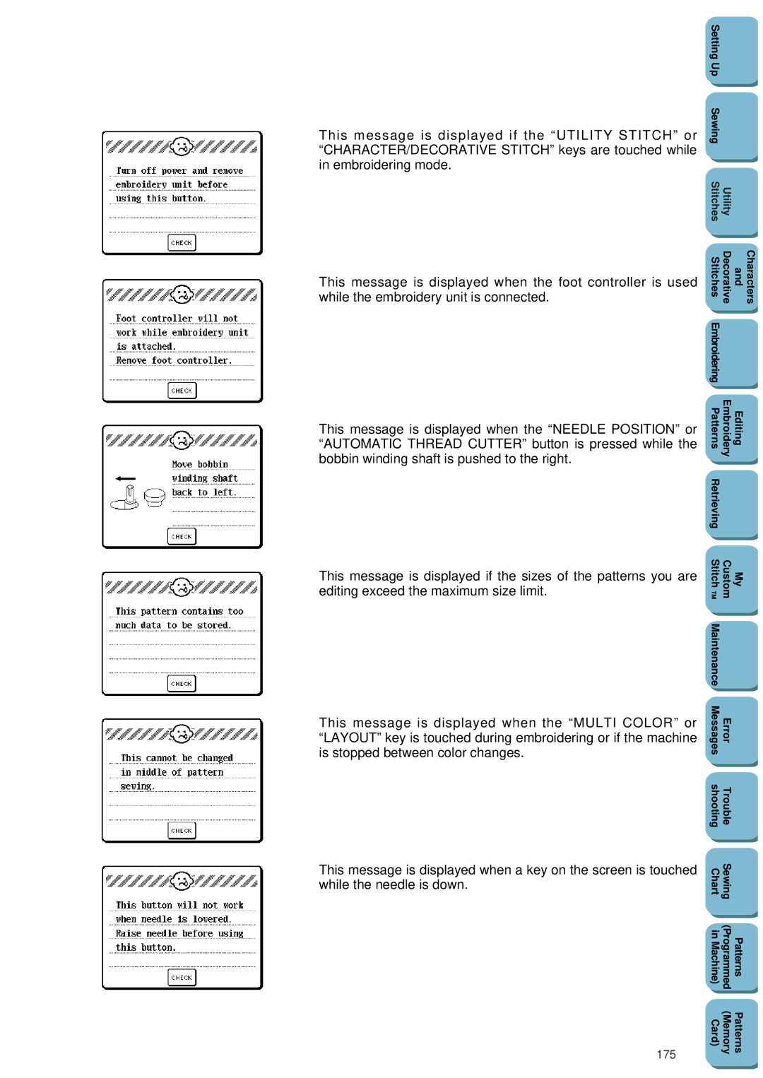 Brother PC 8500 manual 175 