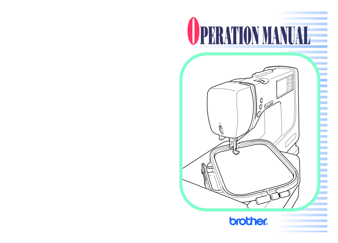 Brother PE 400D operation manual 