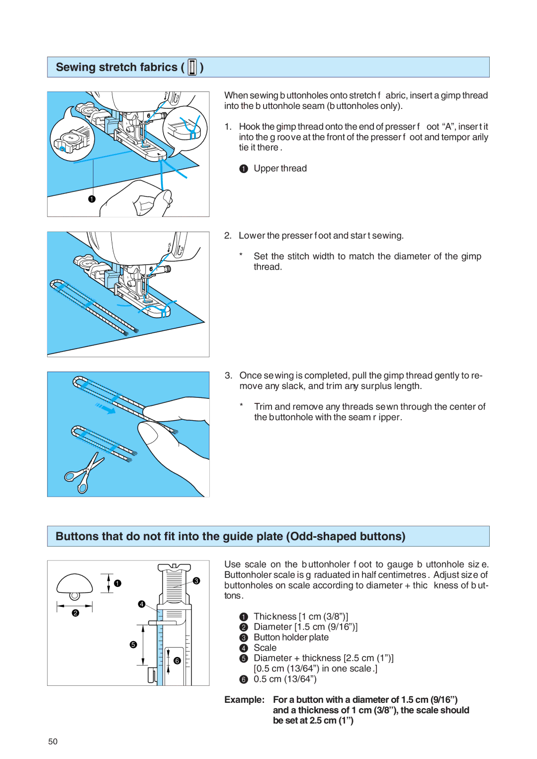 Brother PE 400D operation manual Sewing stretch fabrics 