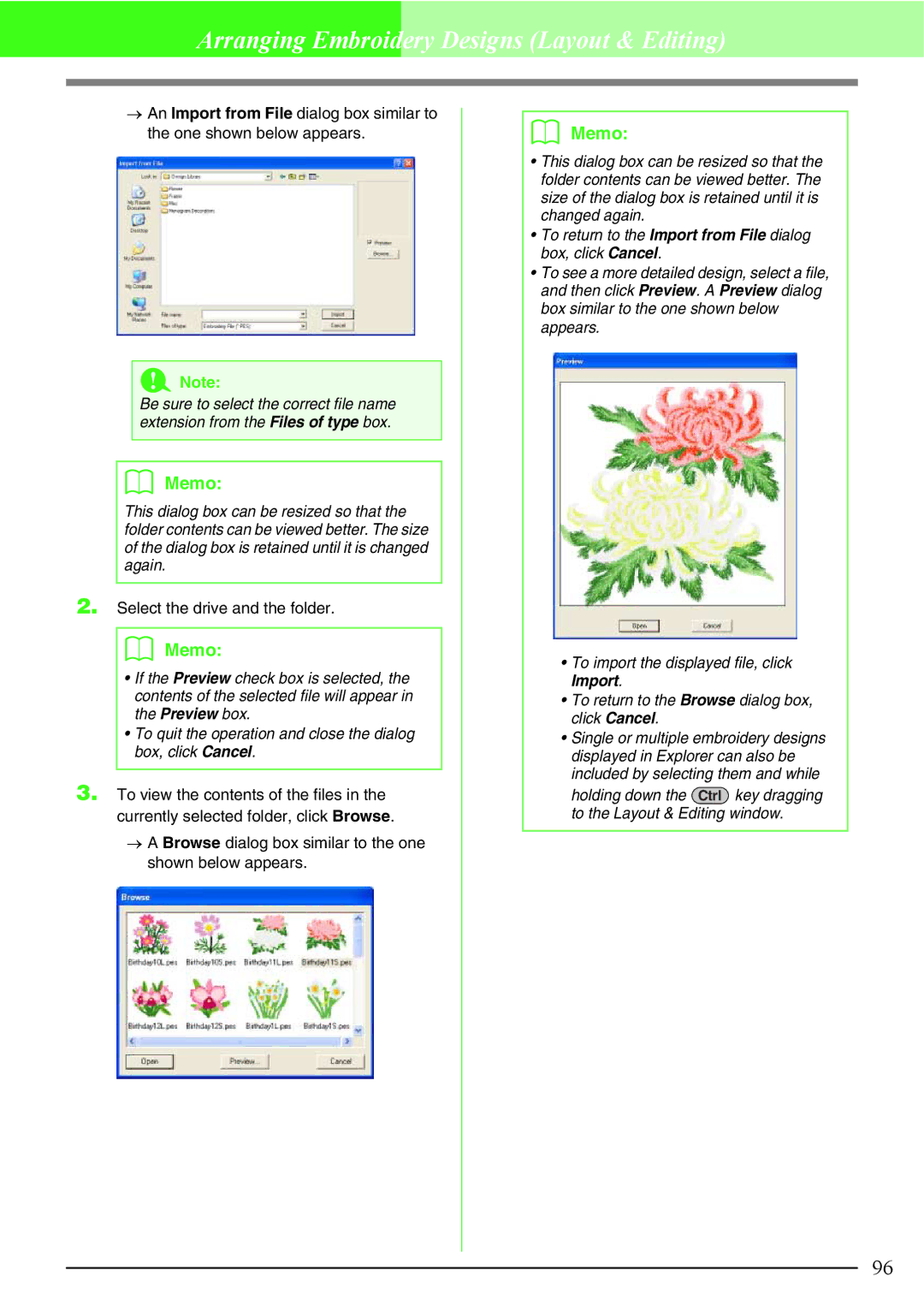 Brother PE-DESIGN V7 instruction manual Arranging Embroidery Designs Layout & Editing 