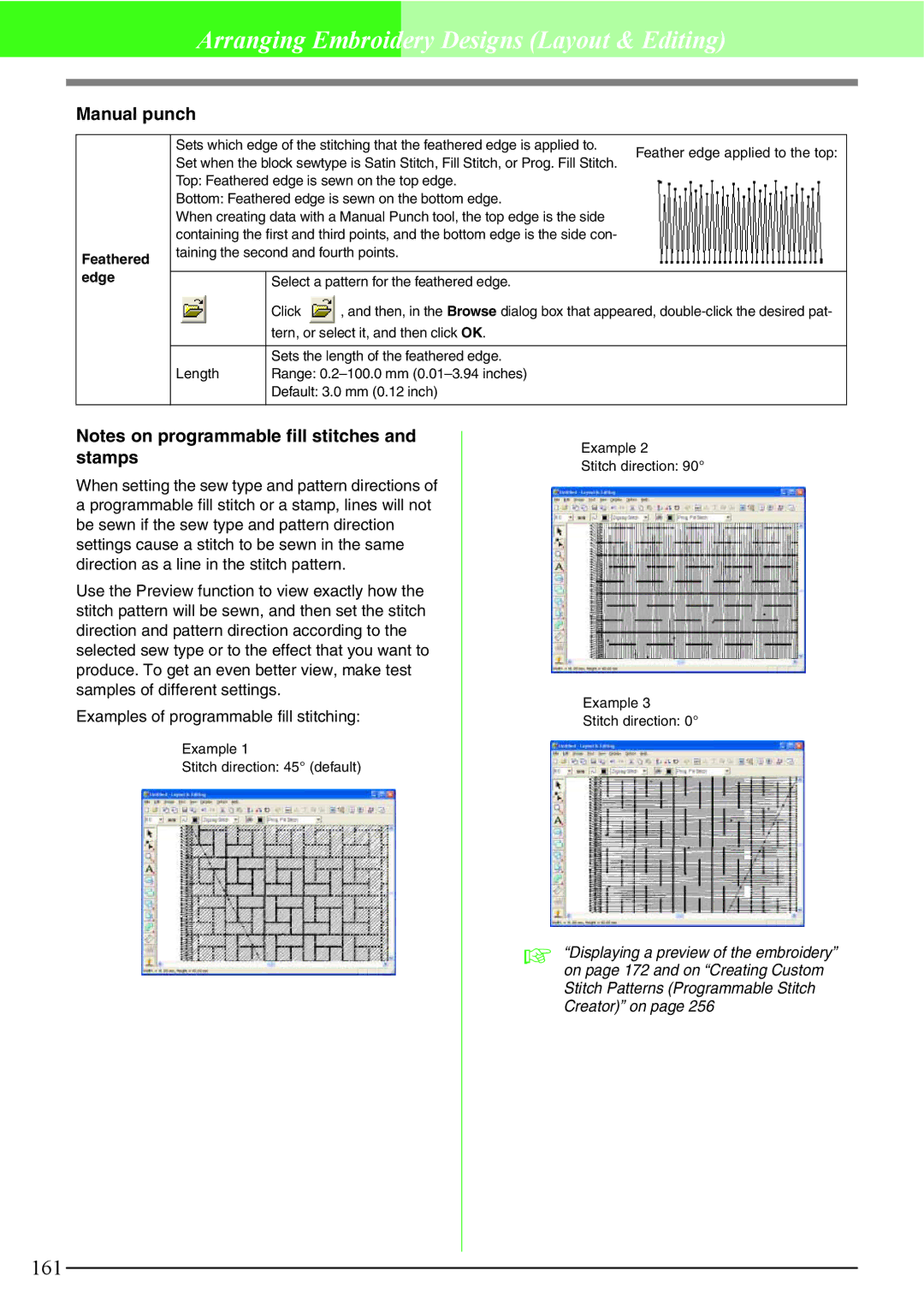 Brother PE-DESIGN V7 instruction manual Manual punch 