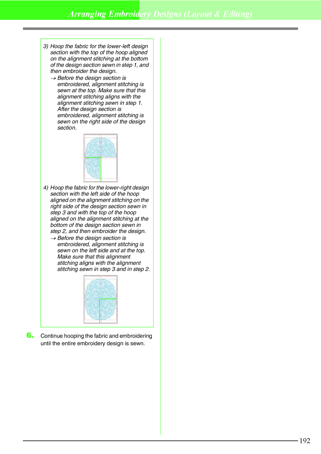 Brother PE-DESIGN V7 instruction manual 192 