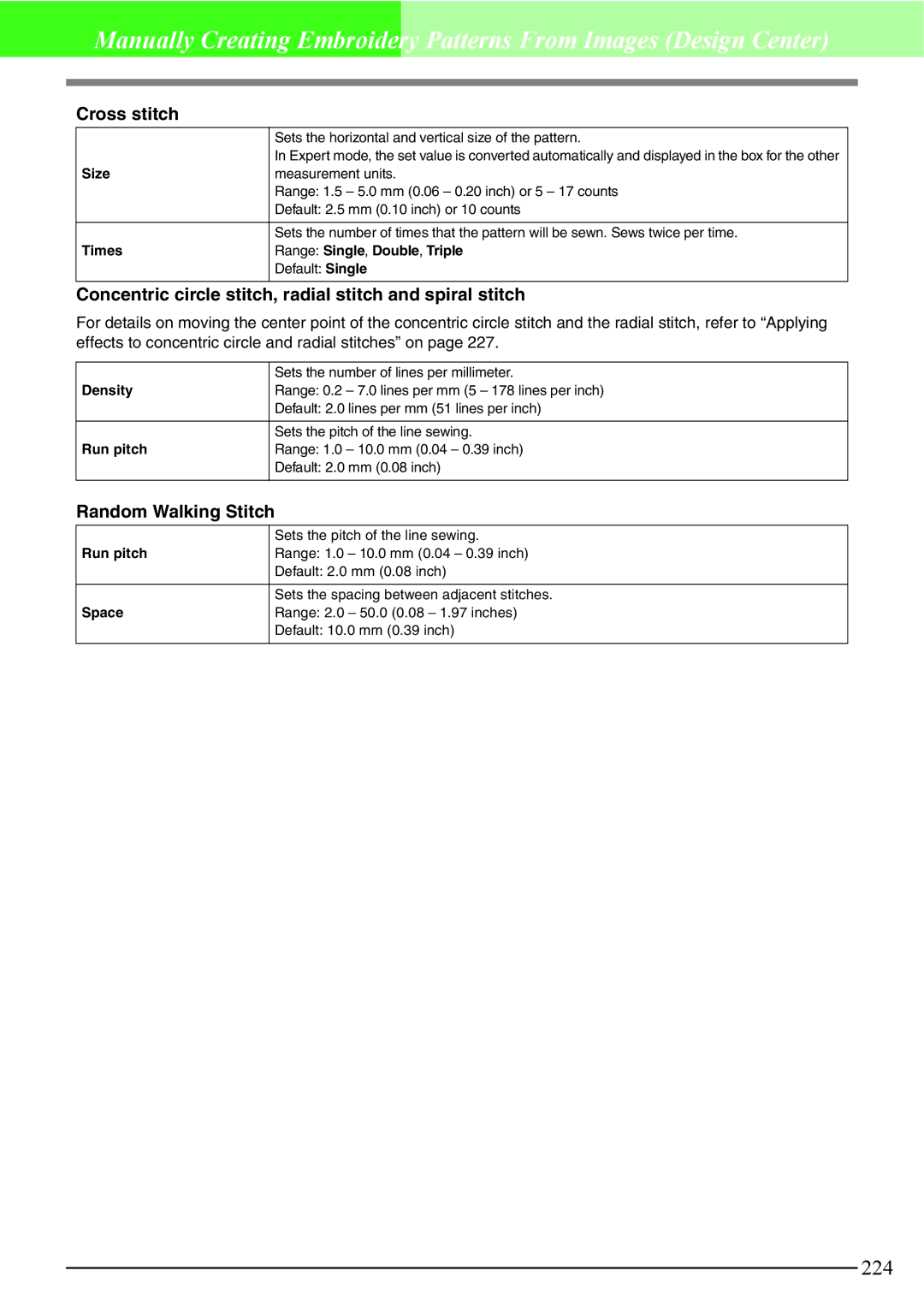 Brother PE-DESIGN V7 instruction manual 224 