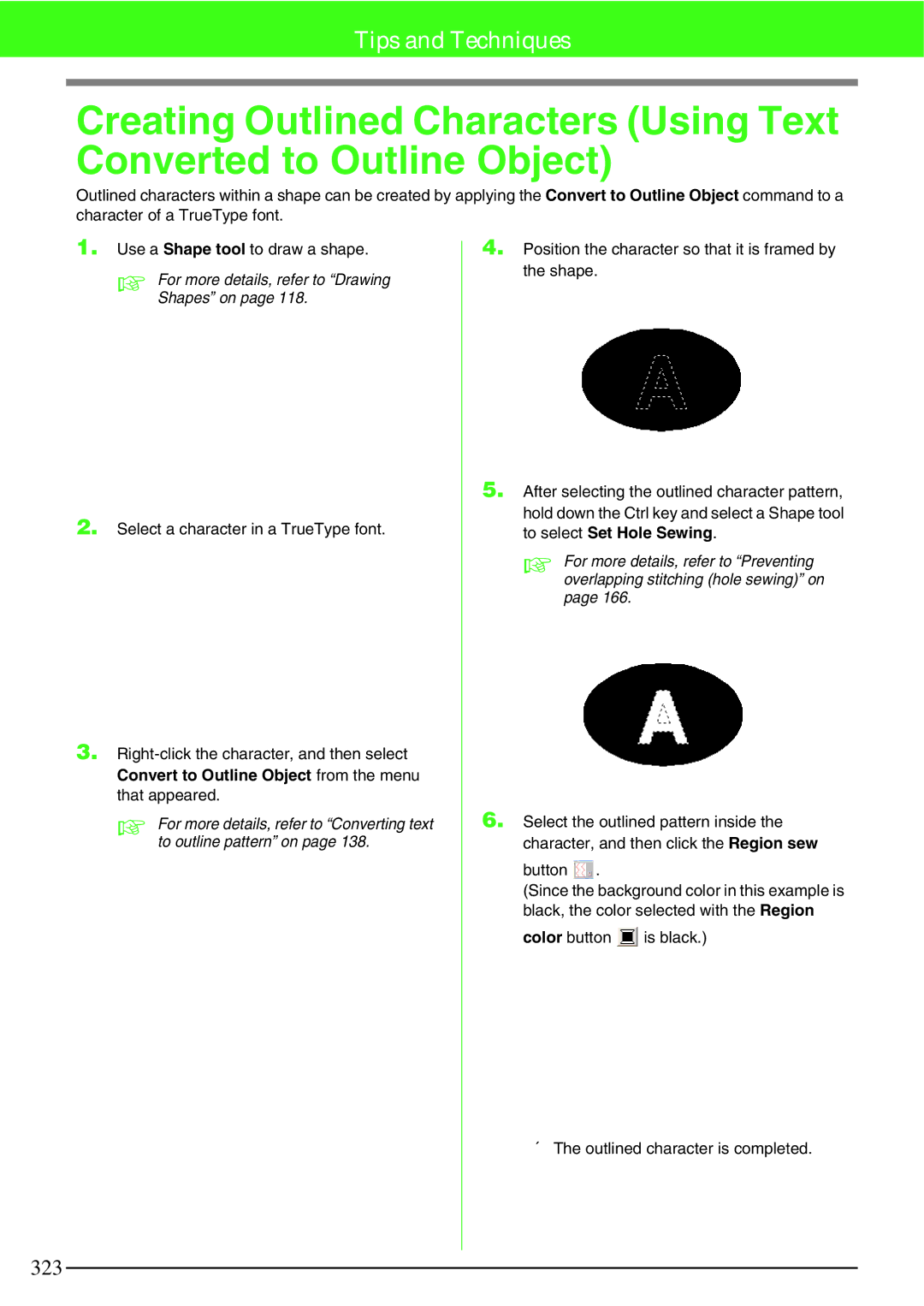 Brother PE-DESIGN V7 instruction manual For more details, refer to Drawing Shapes on 