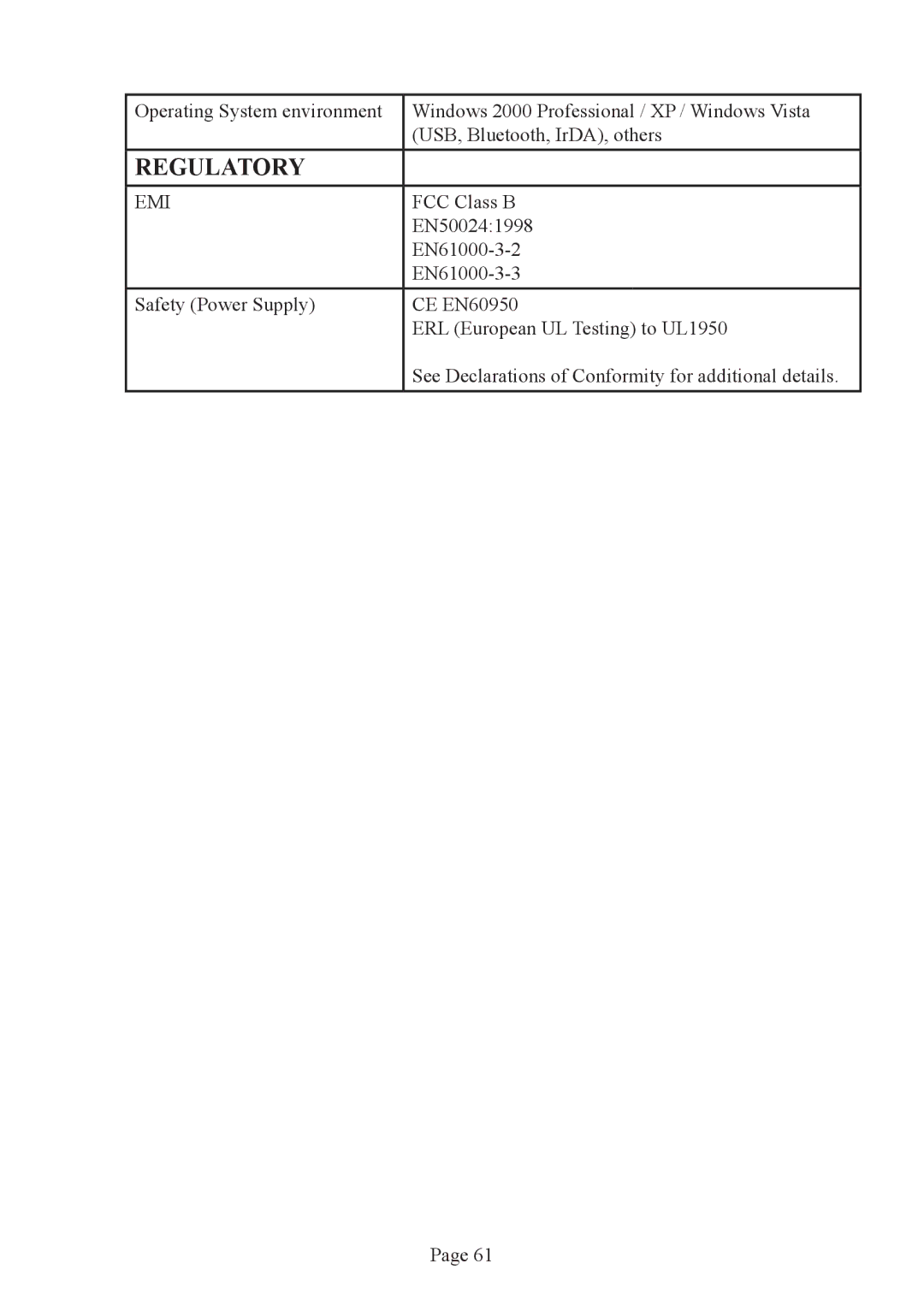 Brother PJ-522 manual Regulatory 