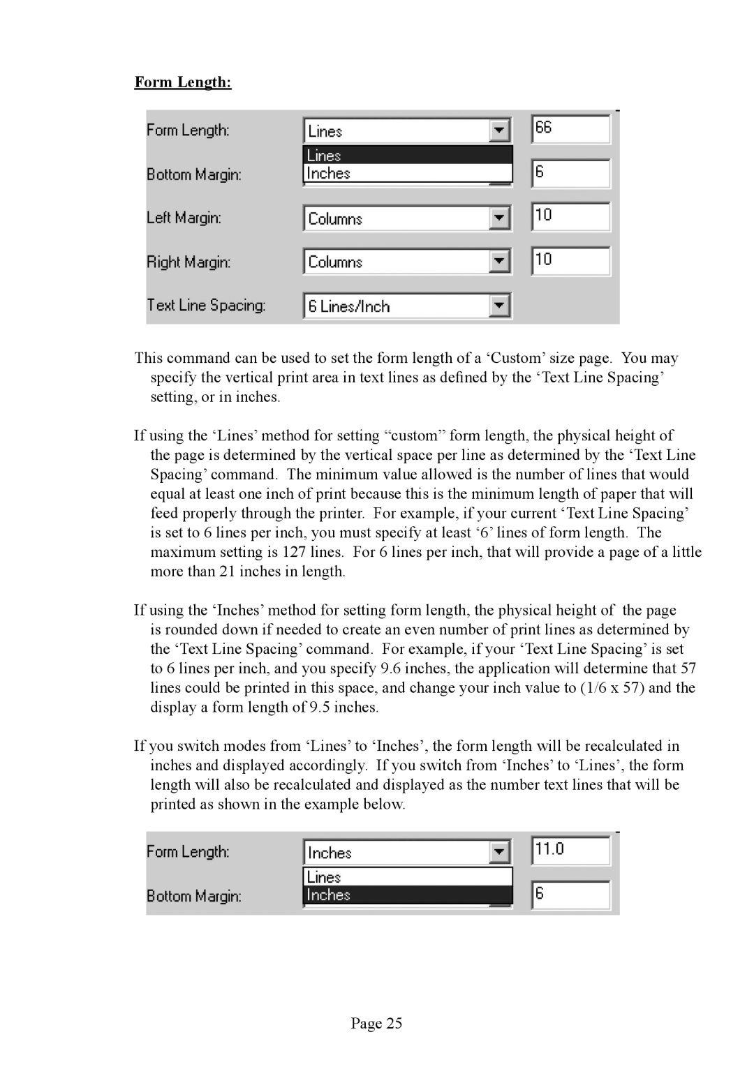 Brother PJ-562, PJ-563, PJ-523 manual Form Length 