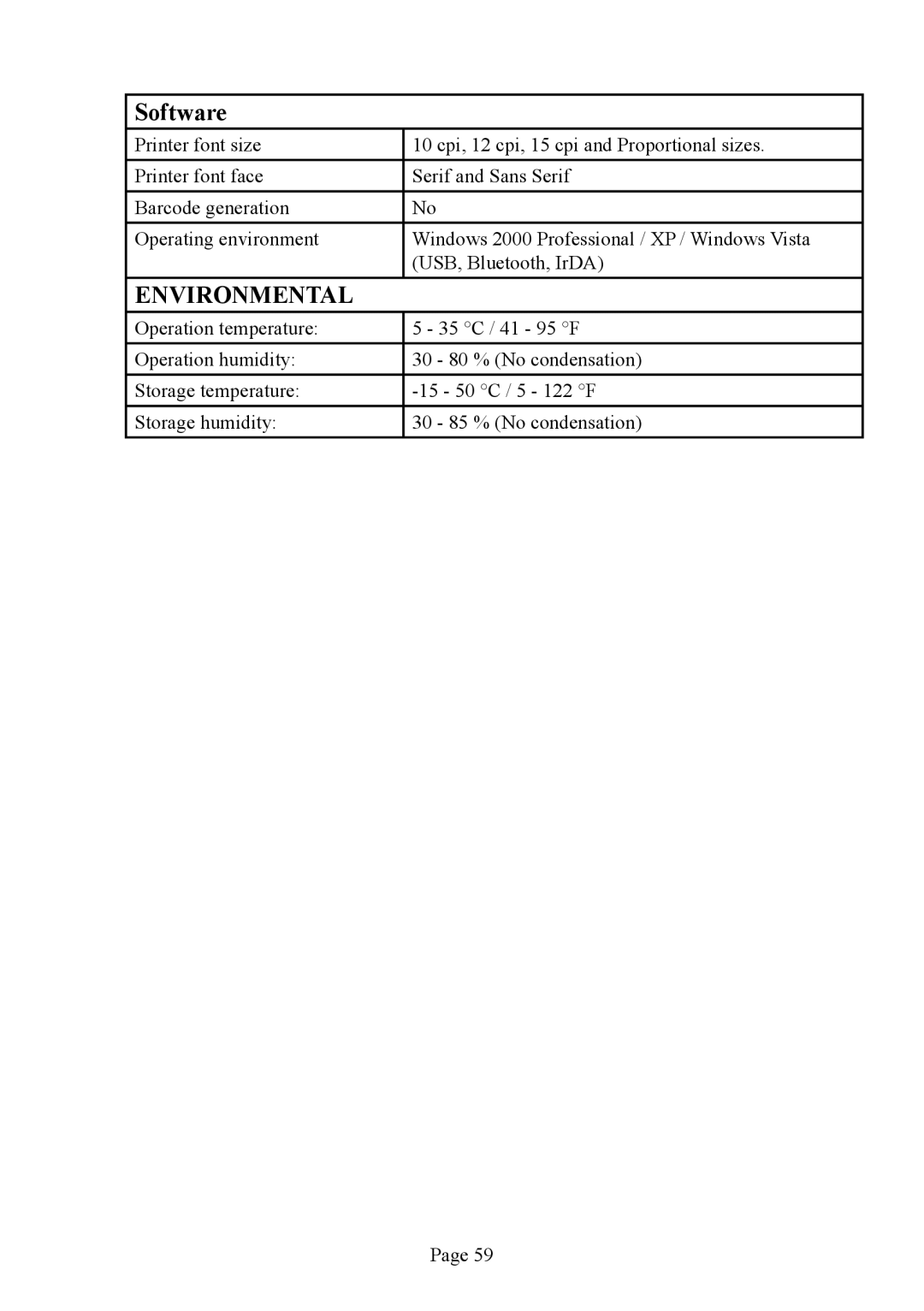 Brother PJ-563, PJ-523, PJ-562 manual Software, Environmental 