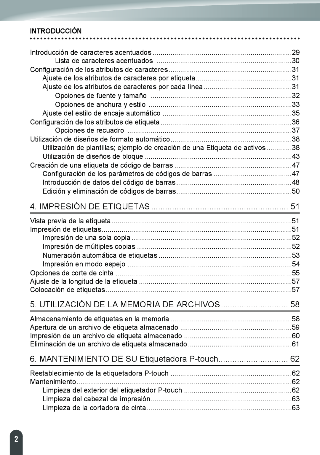 Brother PT-2110 Impresión De Etiquetas, Utilización De La Memoria De Archivos, MANTENIMIENTO DE SU Etiquetadora P-touch 