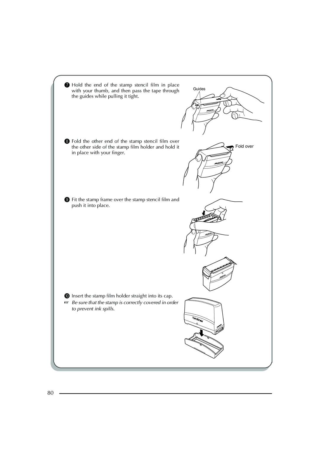 Brother PT-2600 manual Guides 