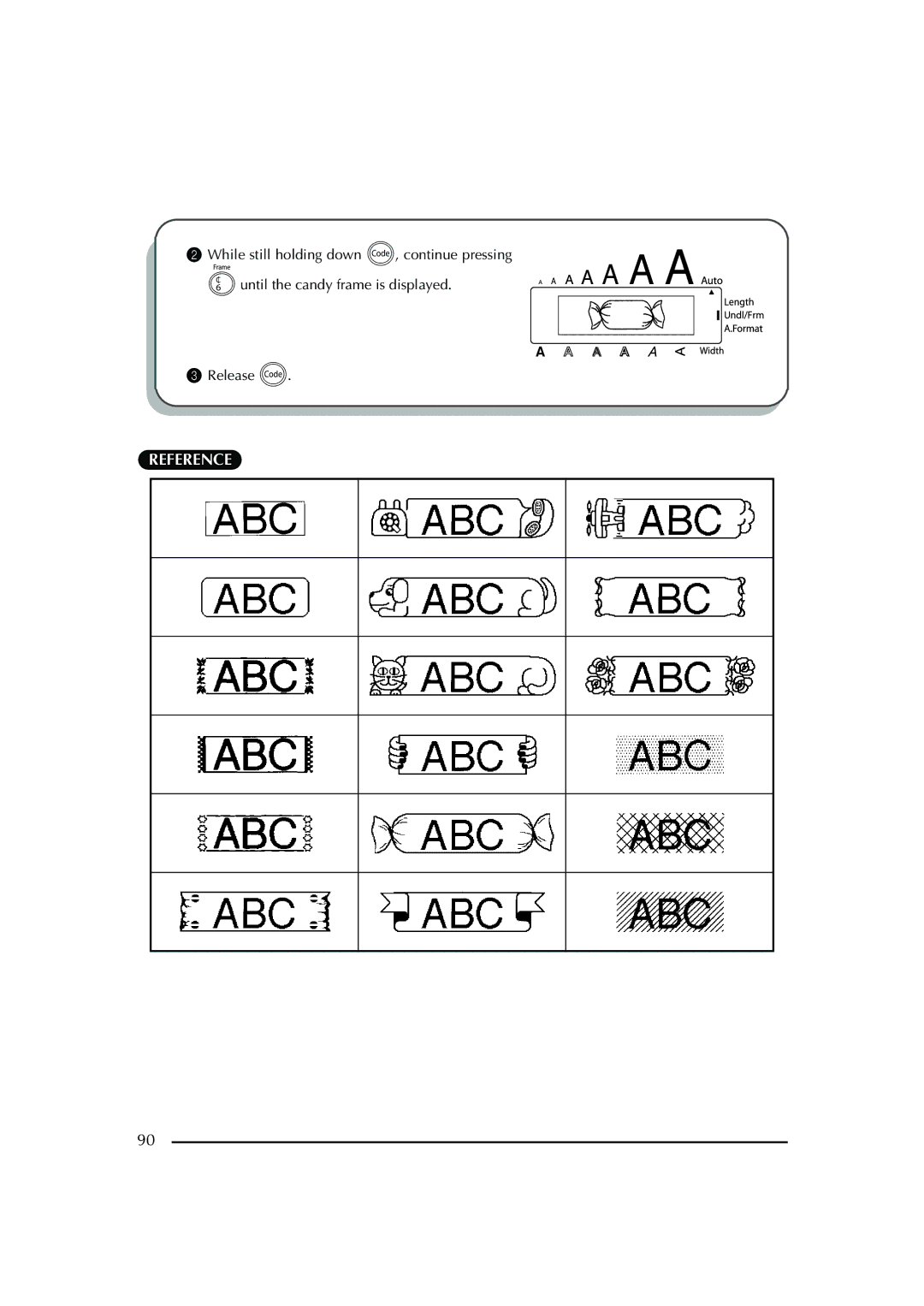 Brother PT-2600 manual Reference 