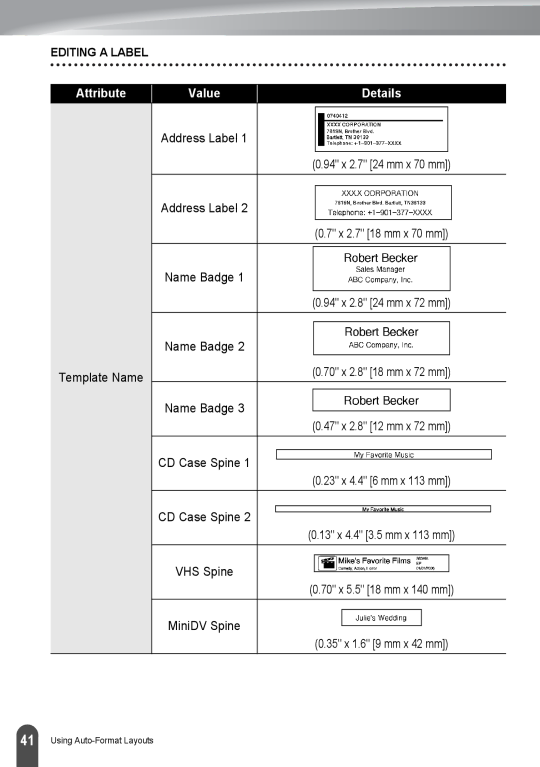 Brother PT-2730, PT2730VP manual Editing a Label 