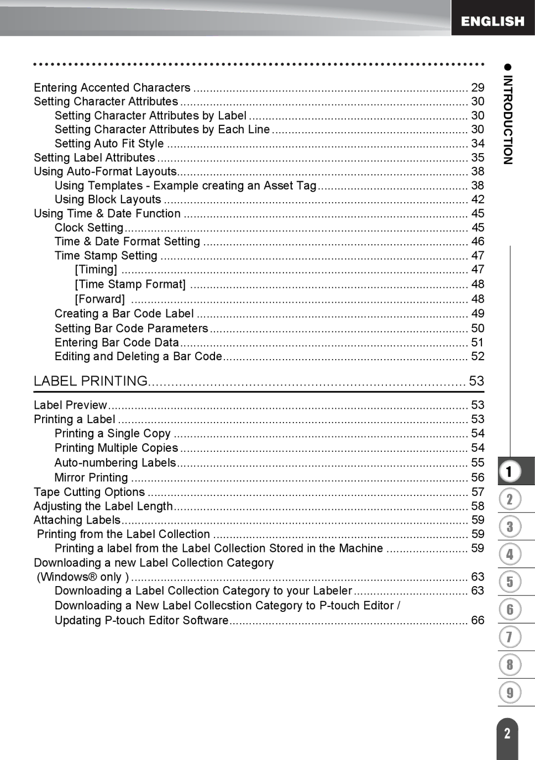 Brother PT2730VP, PT-2730 manual Label Printing, Introduction 