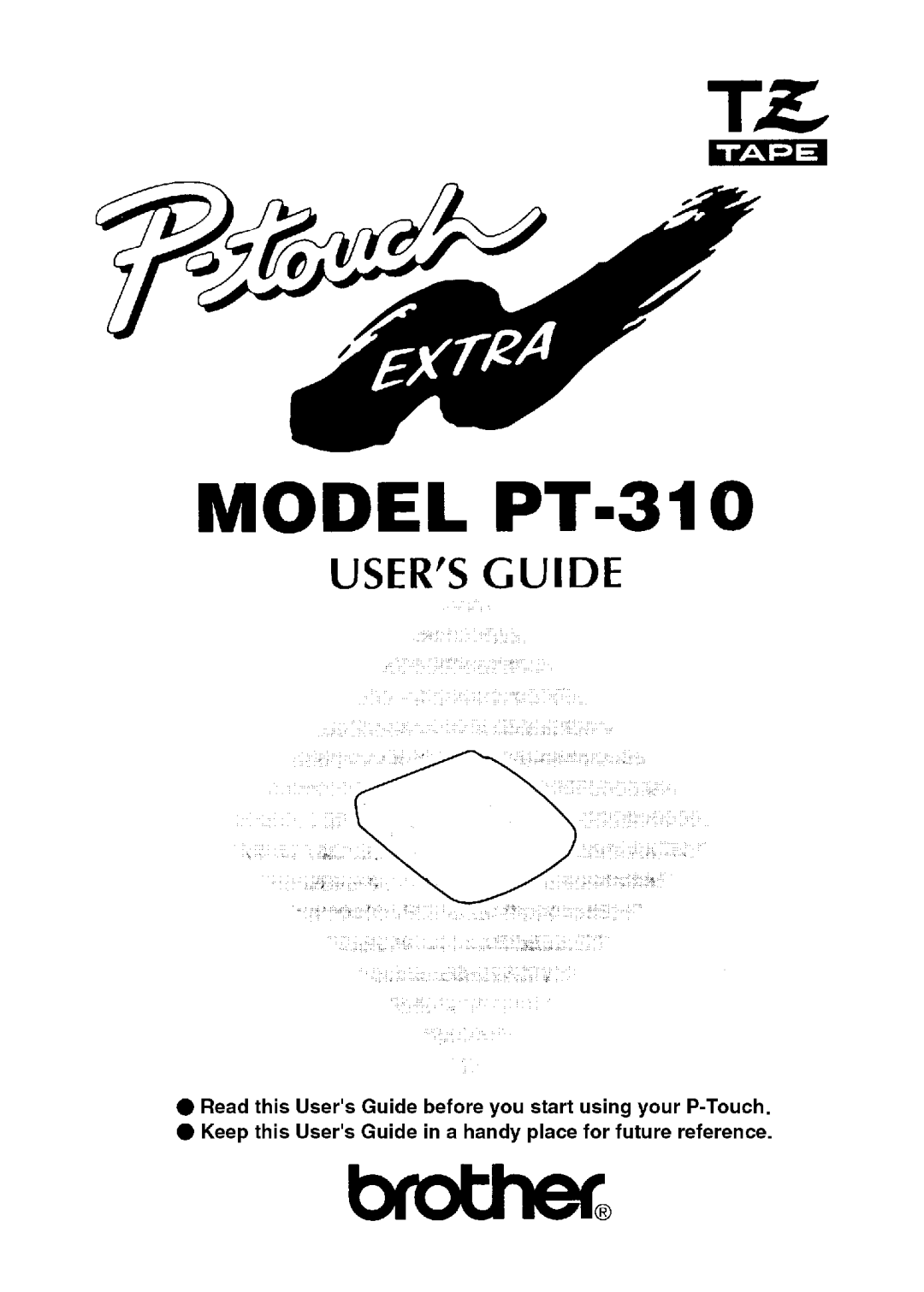 Brother PT-310 manual 