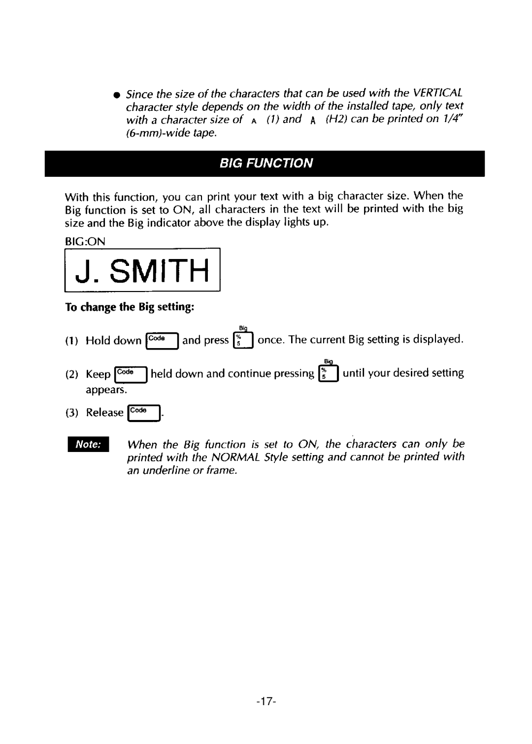 Brother PT-310 manual 