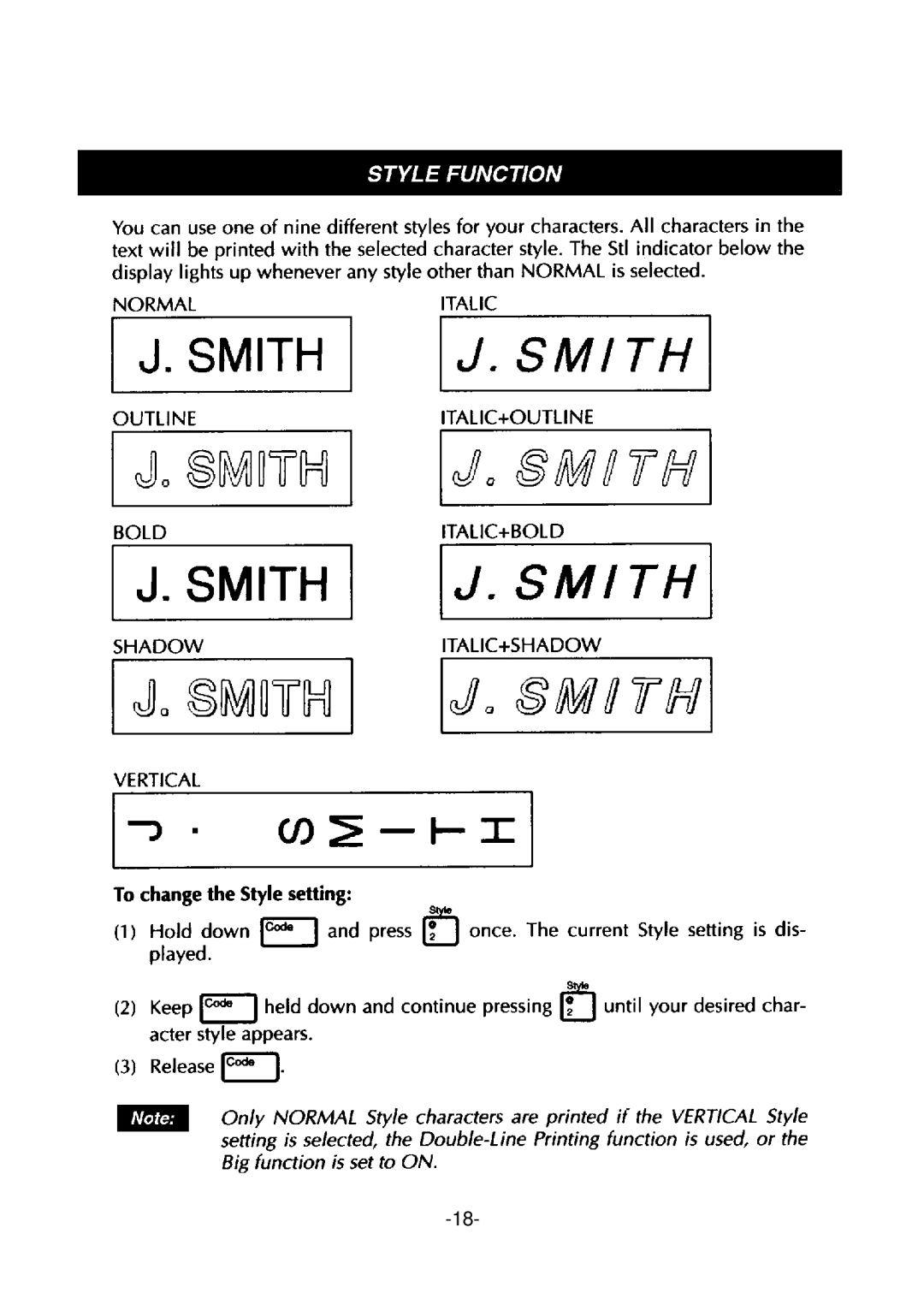 Brother PT-310 manual 