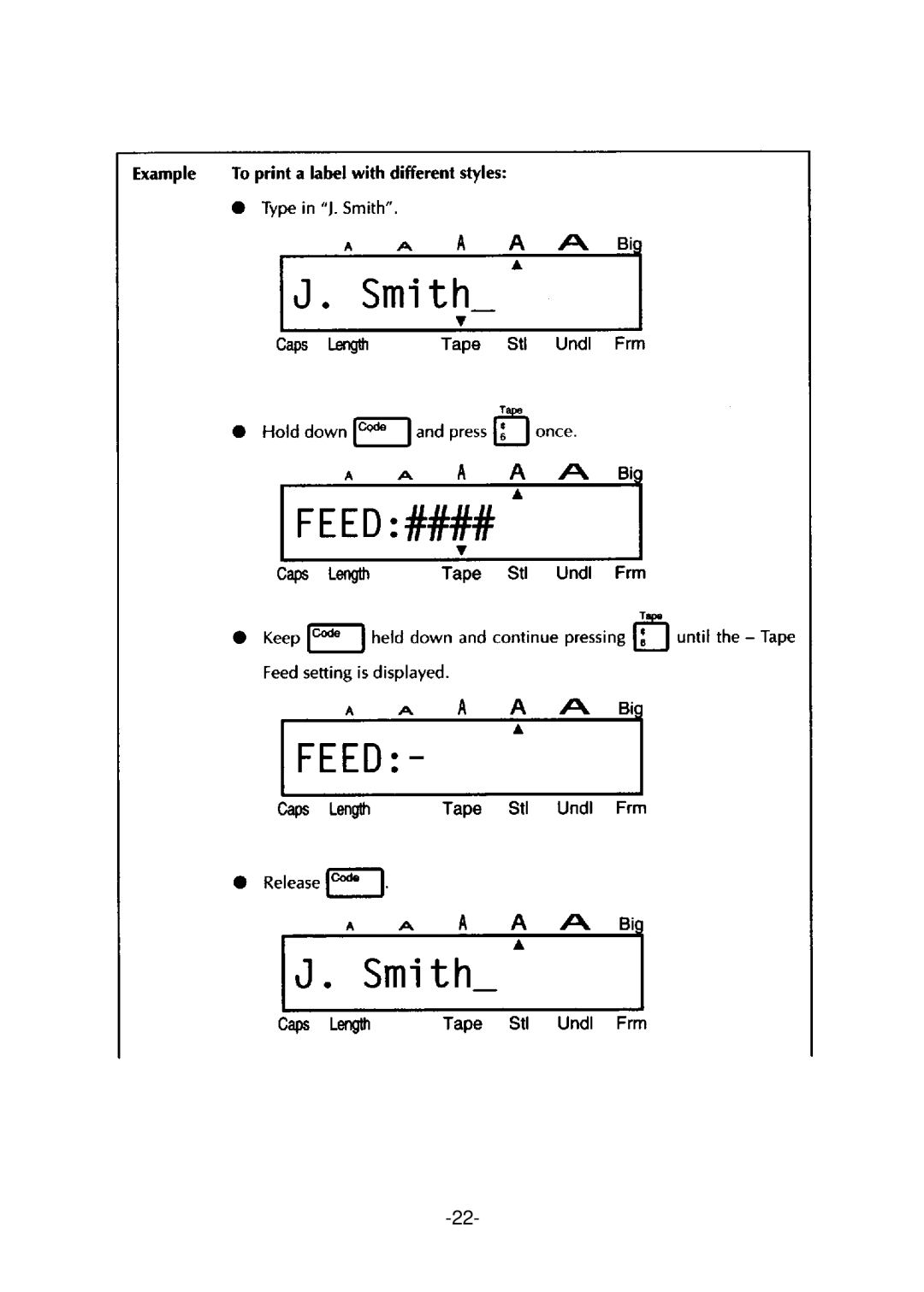 Brother PT-310 manual 