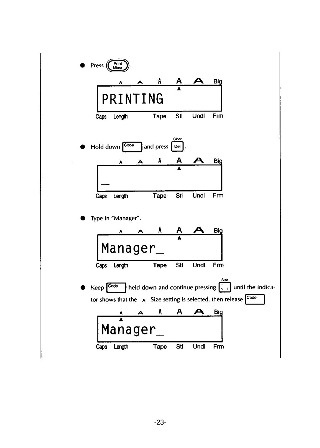 Brother PT-310 manual 