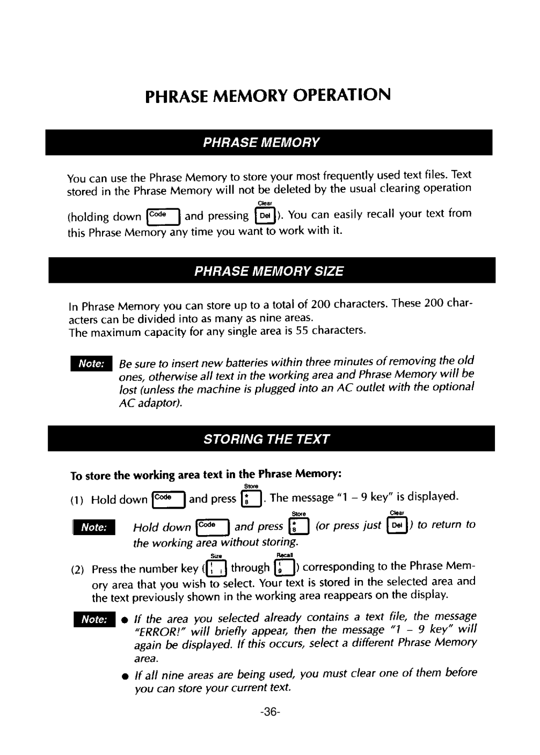Brother PT-310 manual 