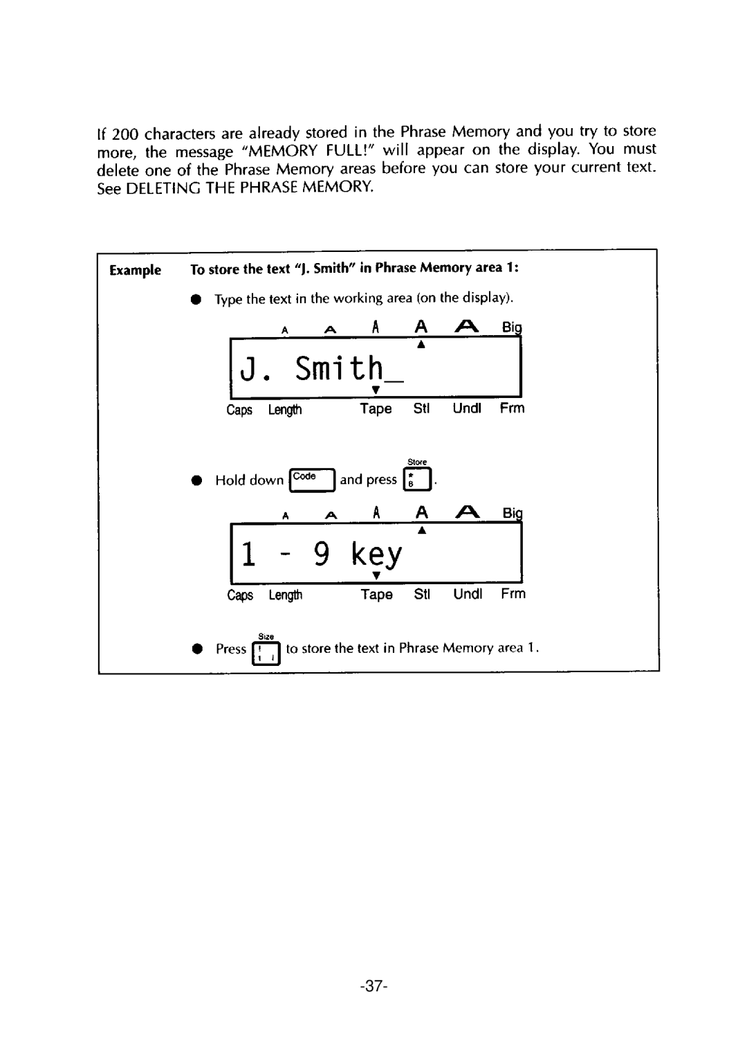 Brother PT-310 manual 